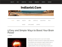 Tablet Screenshot of indianist.com